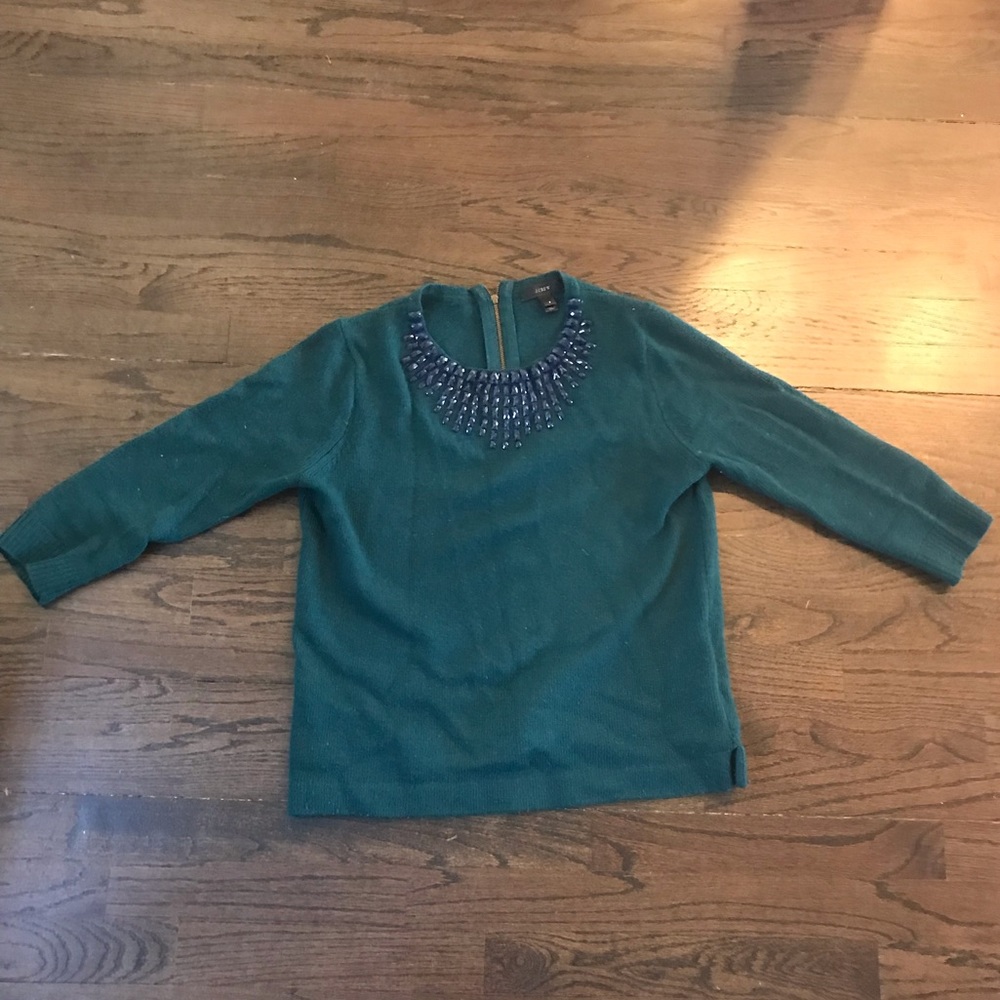 Jcrew Wool Sweater, hunter green
